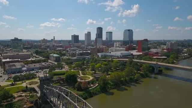 Aerial view of Little Rock, AR