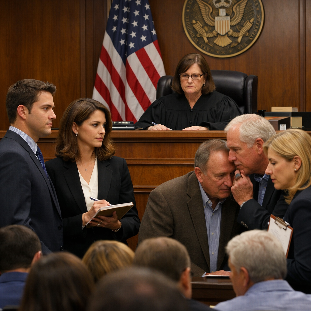 Federal judge presiding over a courtroom hearing between a sober living operator and local government officials.