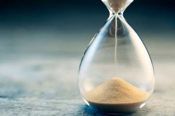 Sand clock showing time passing to represent the lenght of stay in Sober Living